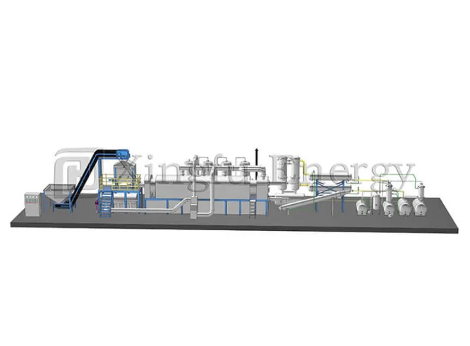 30T Fully Continuous Waste Tyre(Plastic) Pyrolysis Plant